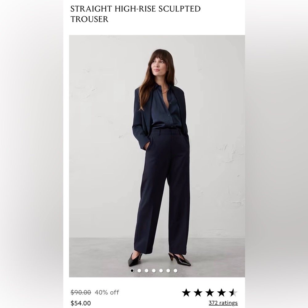 Women's Straight High-Rise Trouser